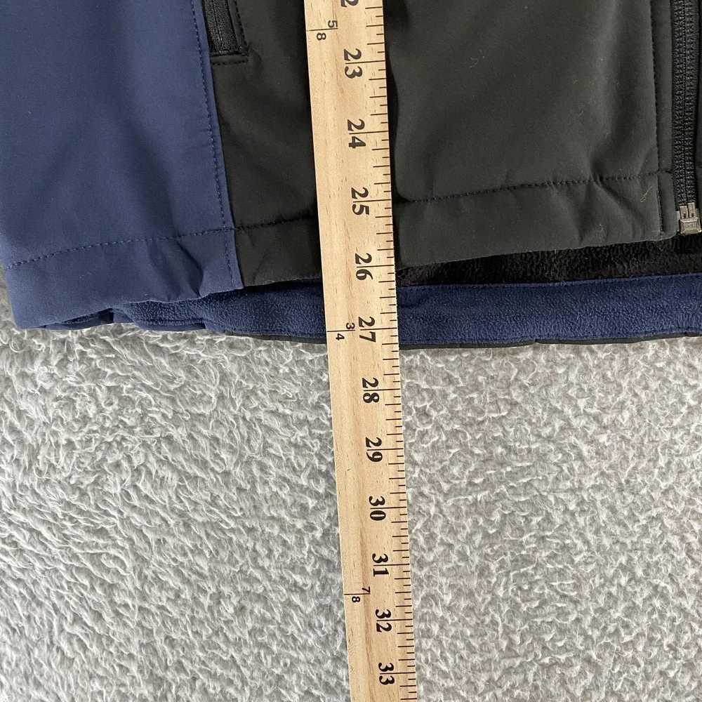The North Face Softshell Jacket Mens Medium Apex Bionic Full Zip Black‎ Blue